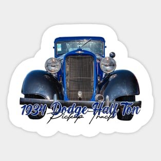 1934 Dodge Half Ton Pickup Truck Sticker
